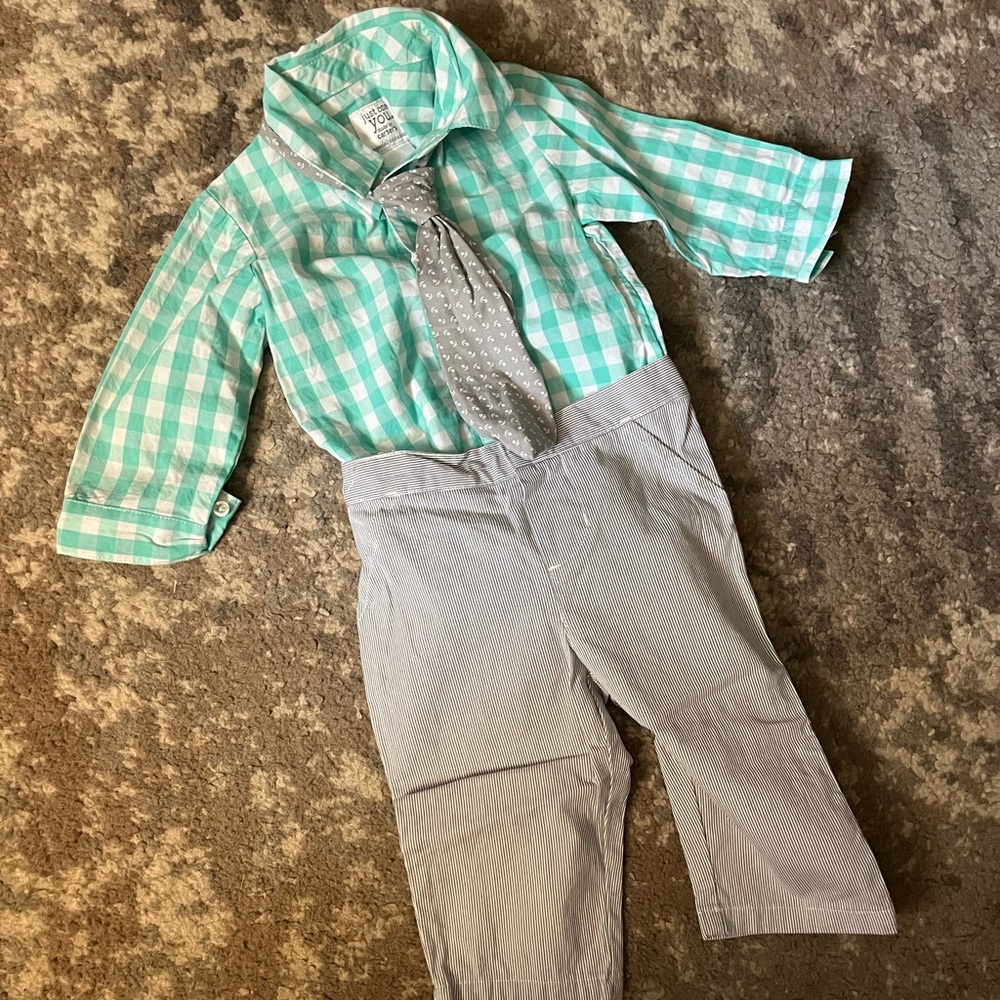 Carter’s Special Occasion 6m 3 piece checkered Outfit